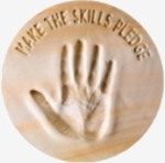 Logo of the skills pledge group. We actively encourage employees to gain employability by gaining skills and qualifications.
